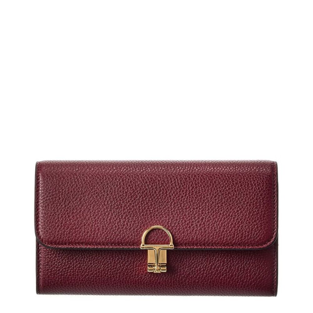 Gucci Softbit Leather Continental Wallet, Red